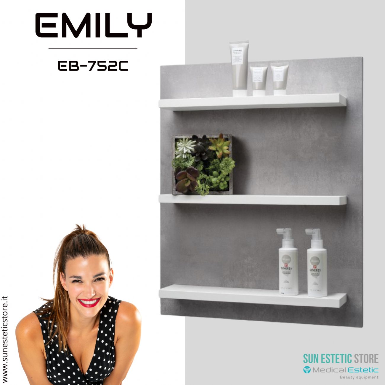 Emily Espositore da parete arredamento negozio