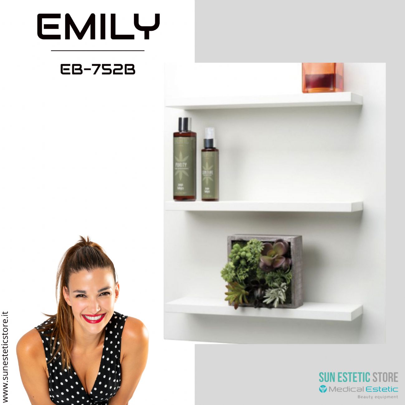 Emily Espositore da parete arredamento negozio