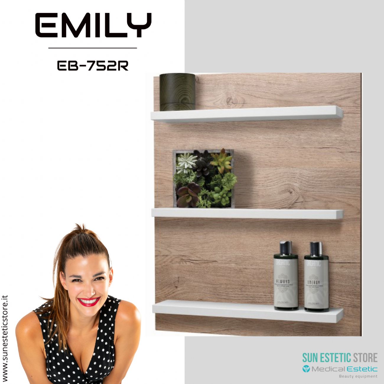 Emily Espositore da parete arredamento negozio