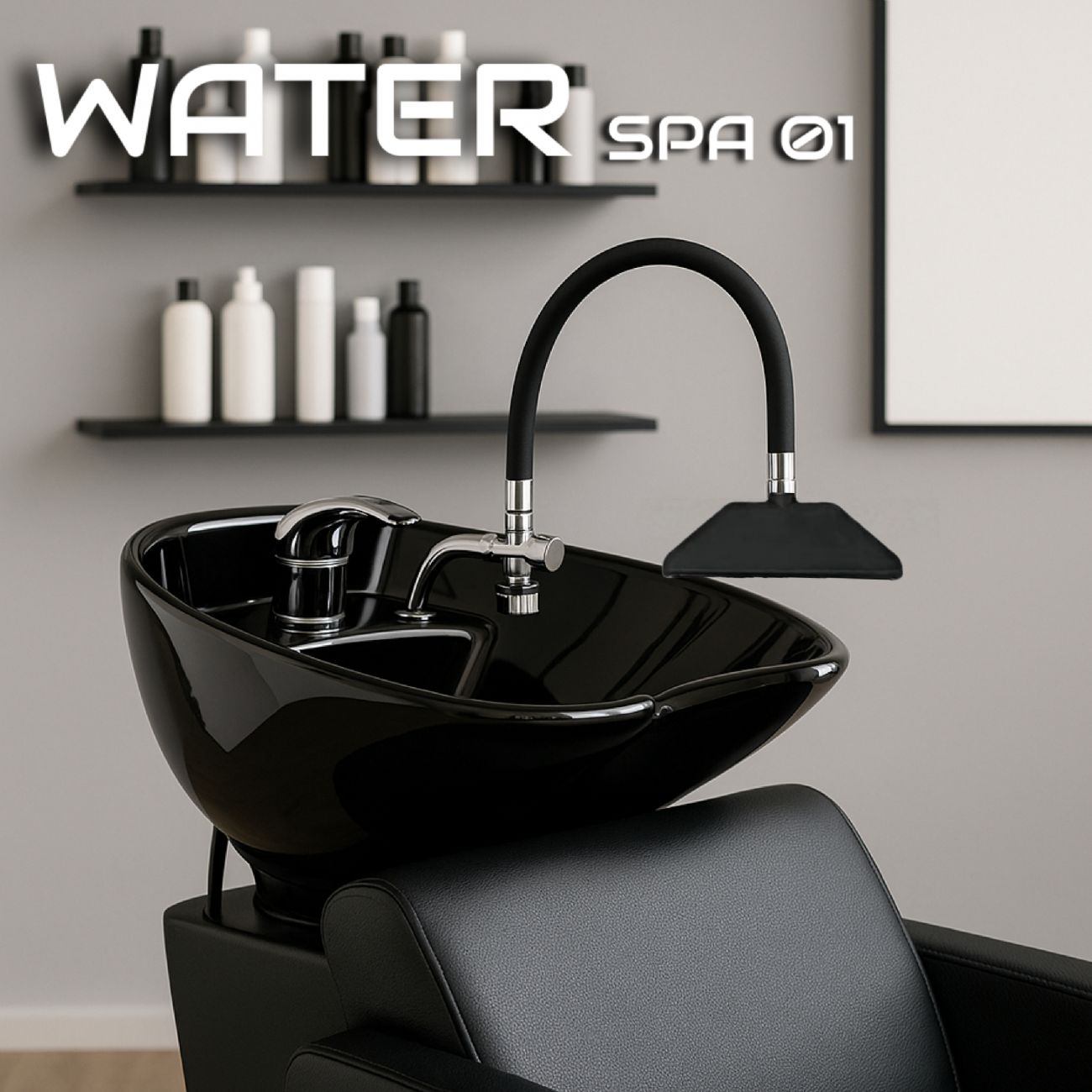 Water Spa 01 rubinetto miscelatore a cascata per lavatesta