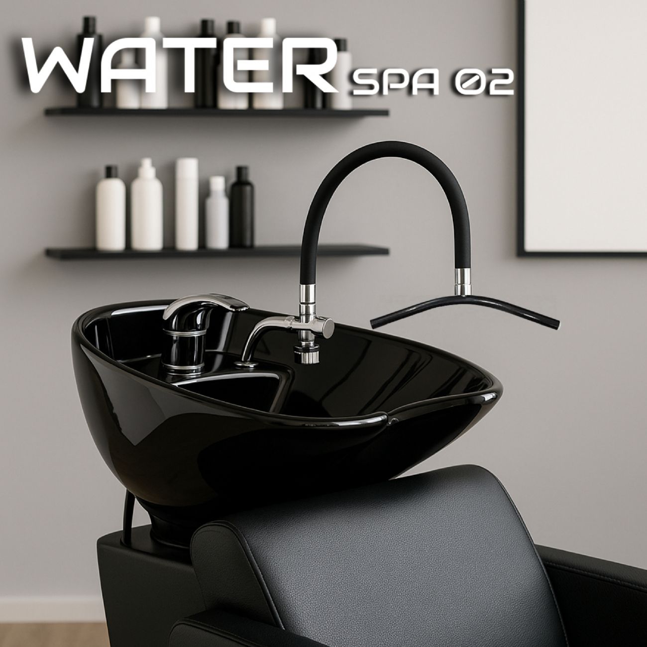 Water Spa 02 rubinetto miscelatore a cascata per lavatesta