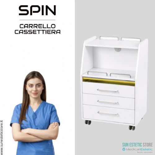 Spin carrello multifunzionale porta apparecchiature con germicida UV