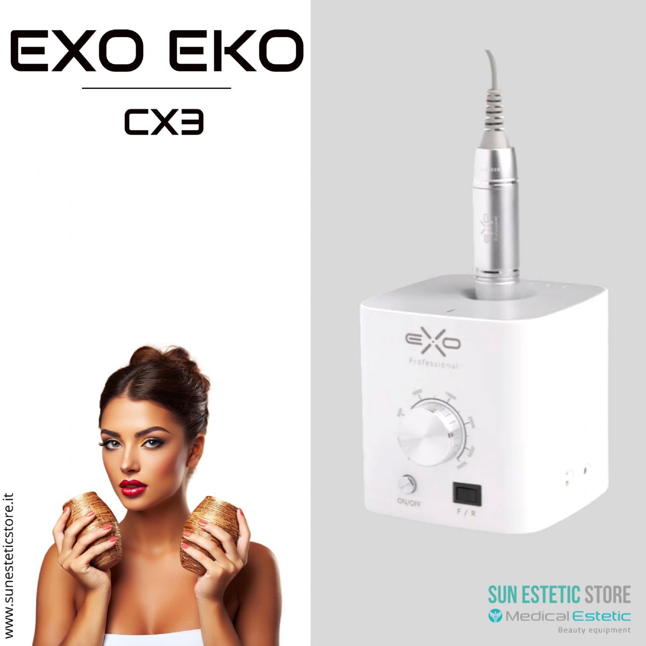 EXO EKO CX3 fresa micromotore per manicure onicotecnica