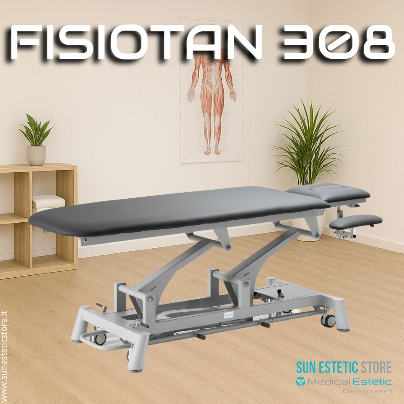 Fisiotan 308 lettino fisioterapia 1 motore perimetrale