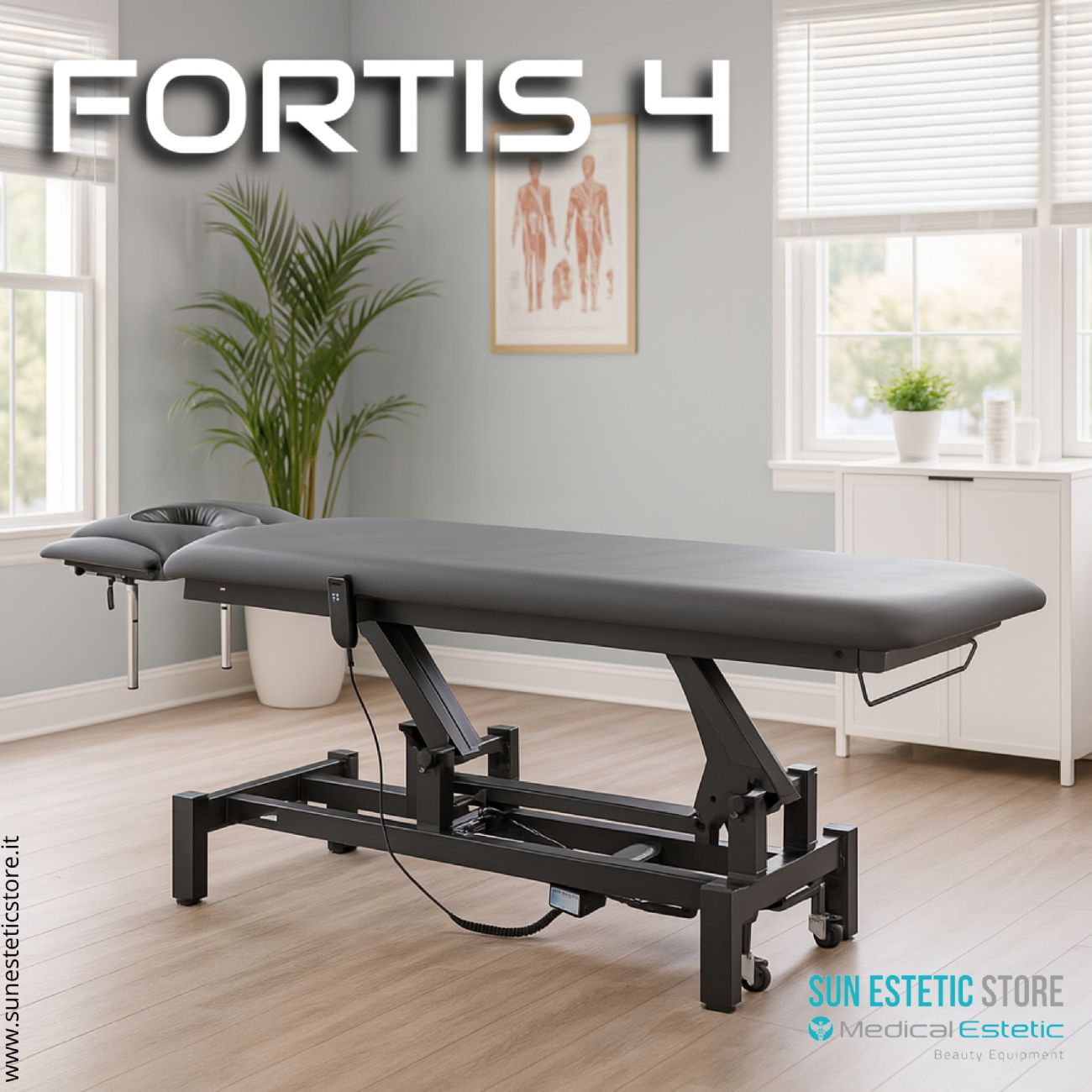 Fortis 4 lettino fisioterapia 4 sezioni 1 motore