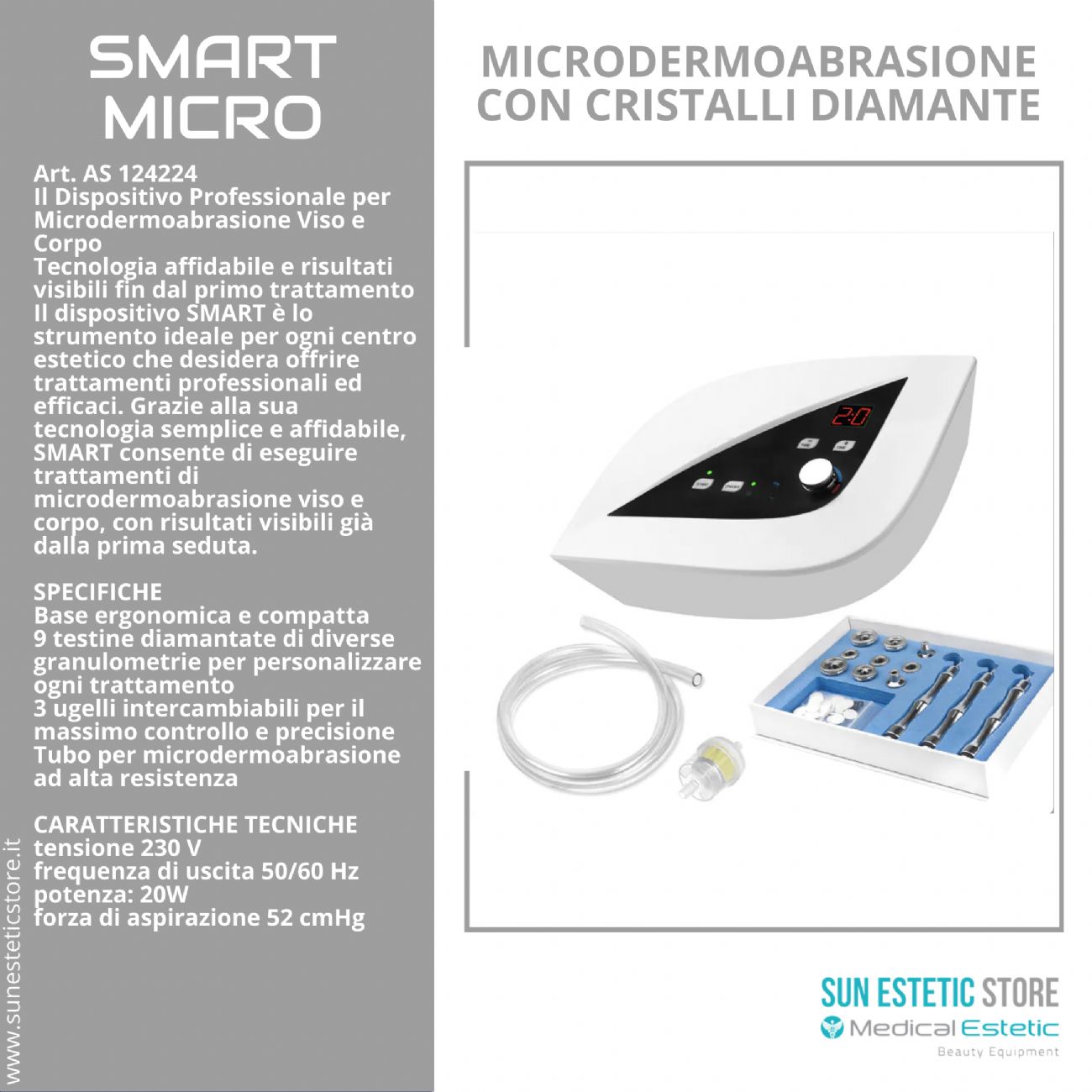 Smart Microdermoabrasione con cristalli di diamante