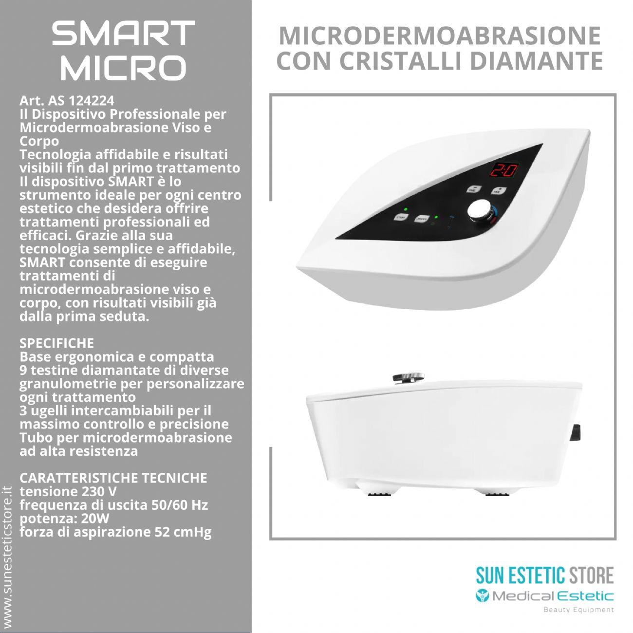 Smart Microdermoabrasione con cristalli di diamante