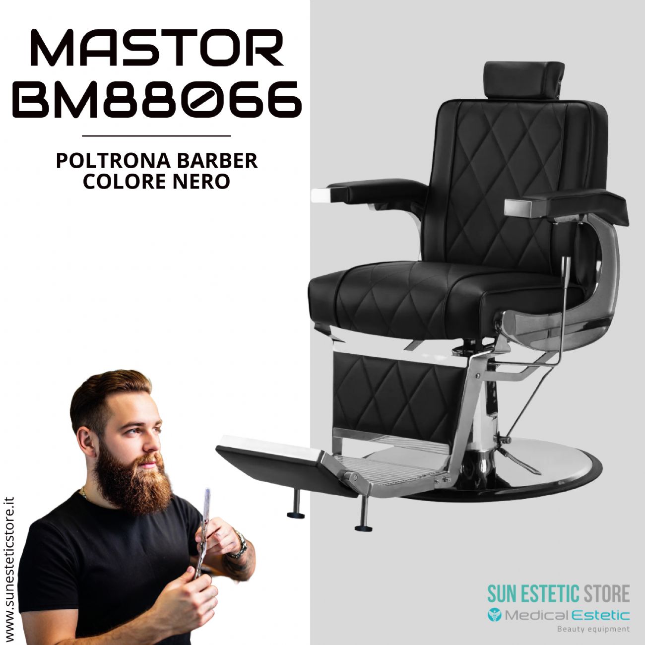 Mastror BM88066 poltrona maschile barbiere