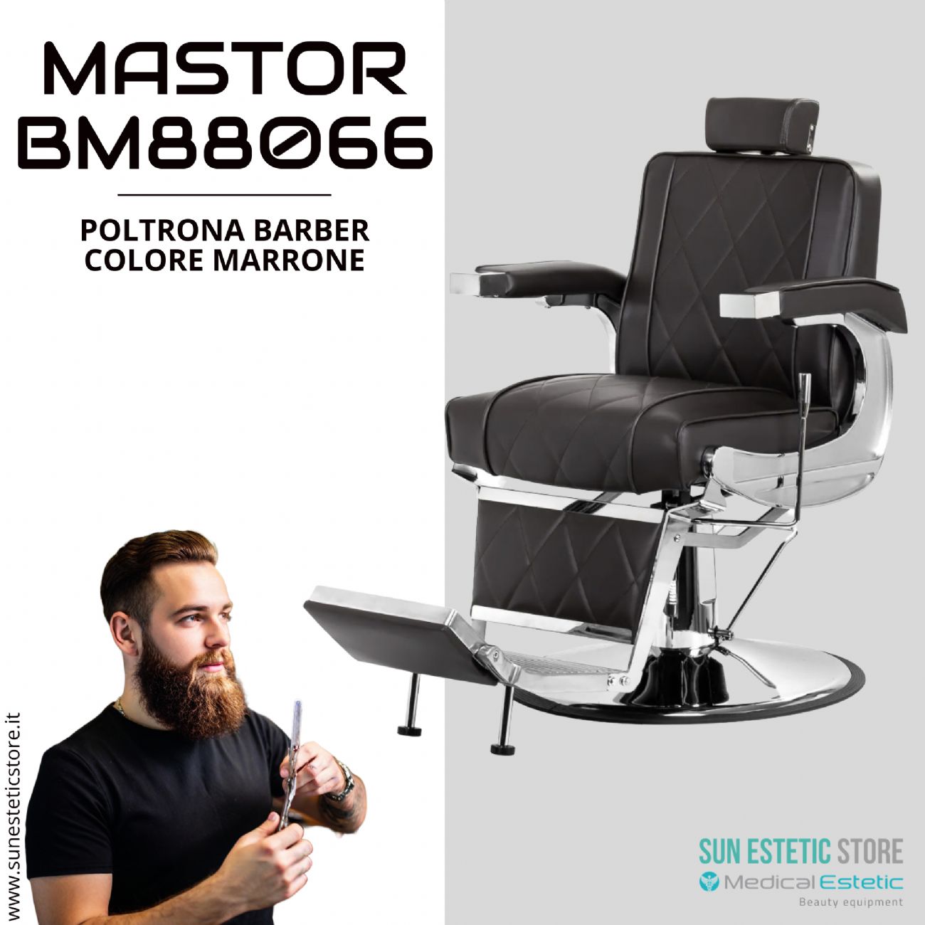 Mastror BM88066 poltrona maschile barbiere