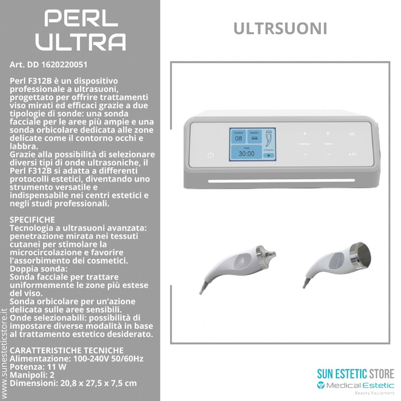 Perl F321B Apparecchiatura estetica ultrasuoni