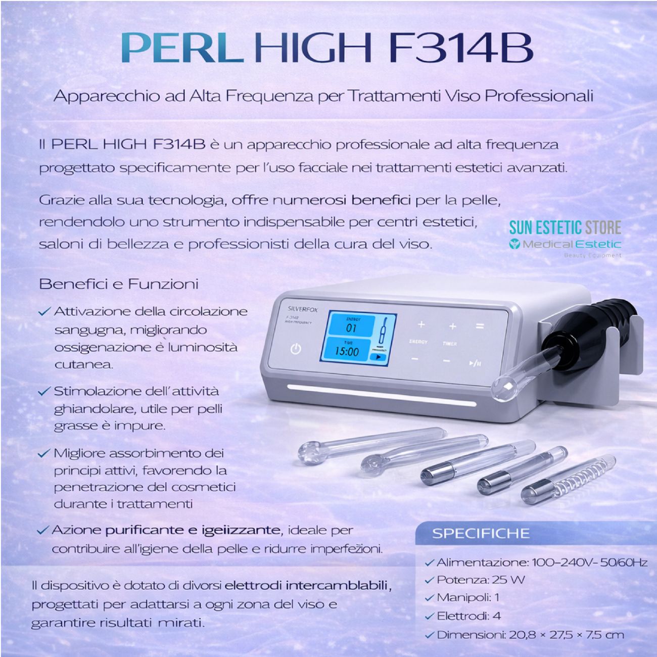 Perl High F314B alta frequenza estetica