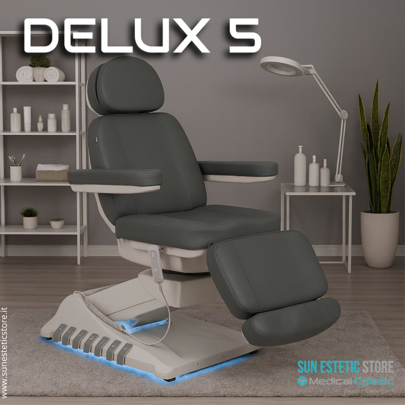 Delux 5 poltrona lettino 5 motori estetica