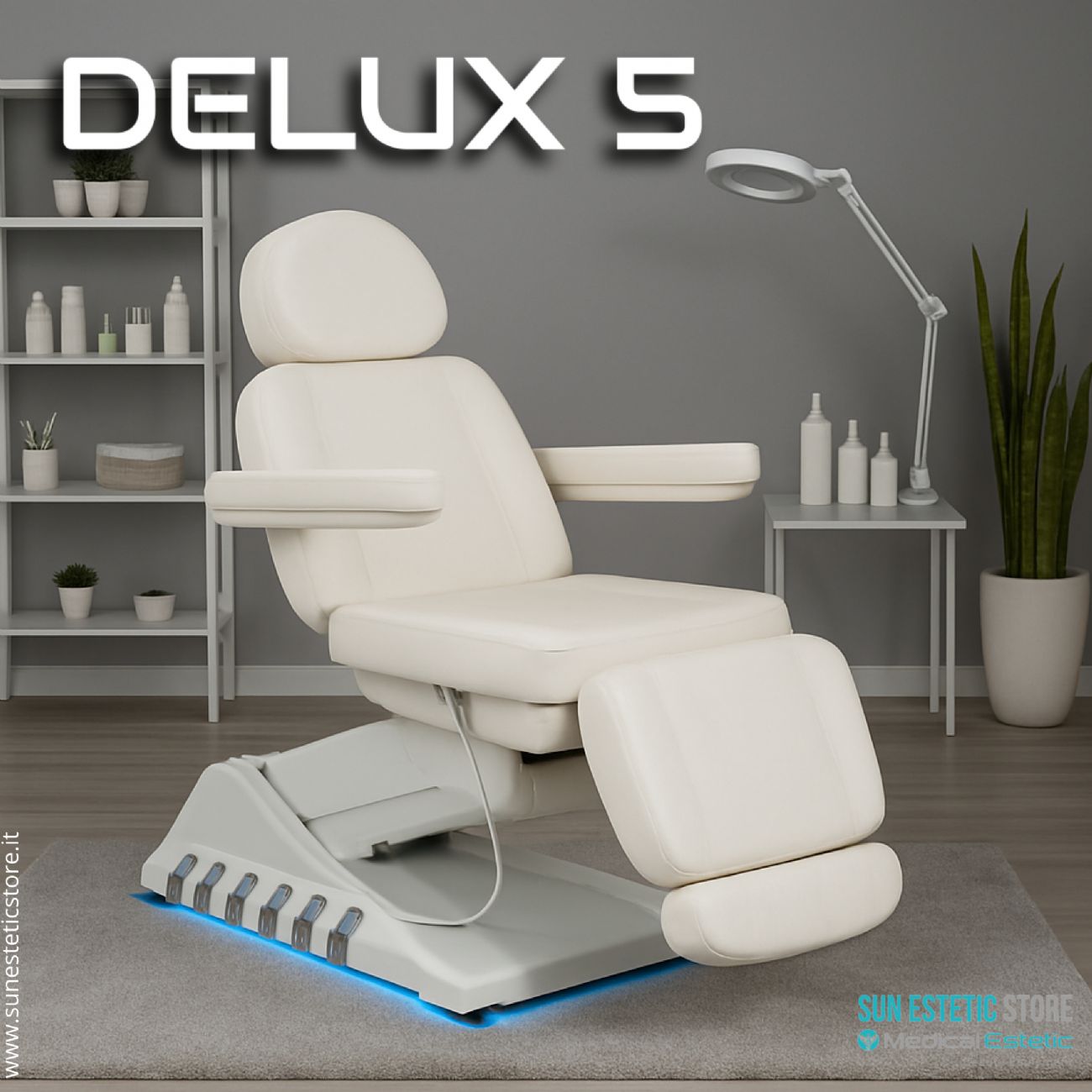 Delux 5 poltrona lettino 5 motori estetica
