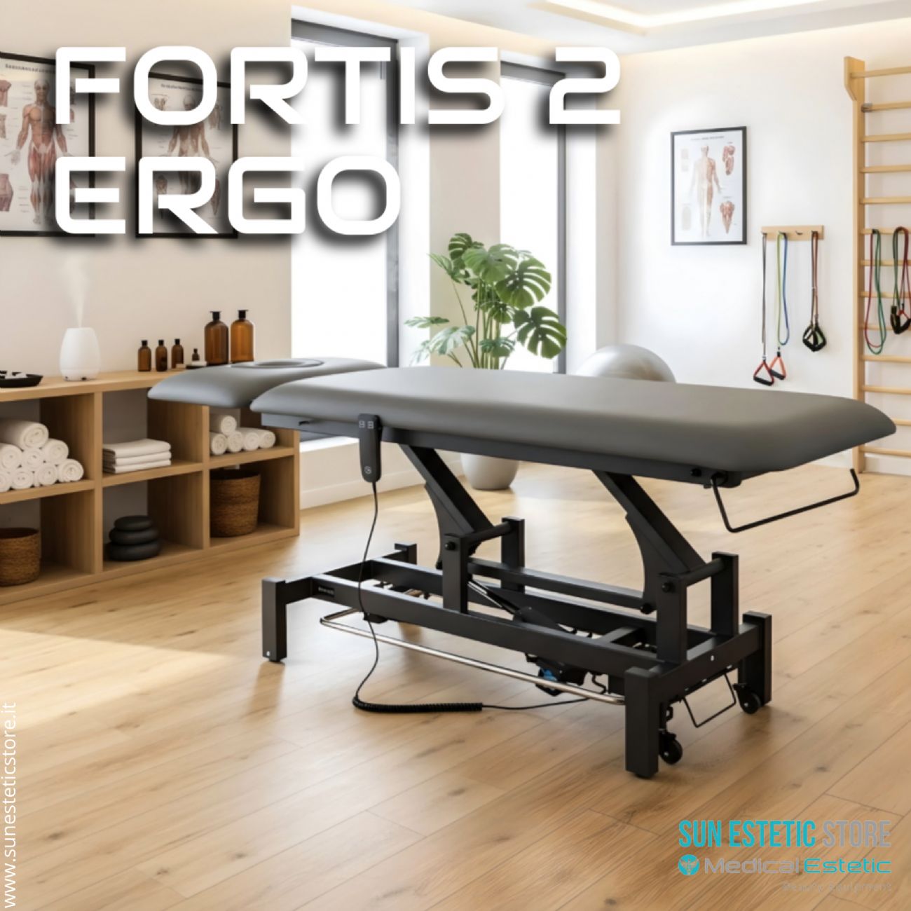 Fortis 2 Ergo lettino fisioterapia 1 motore con perimetrale