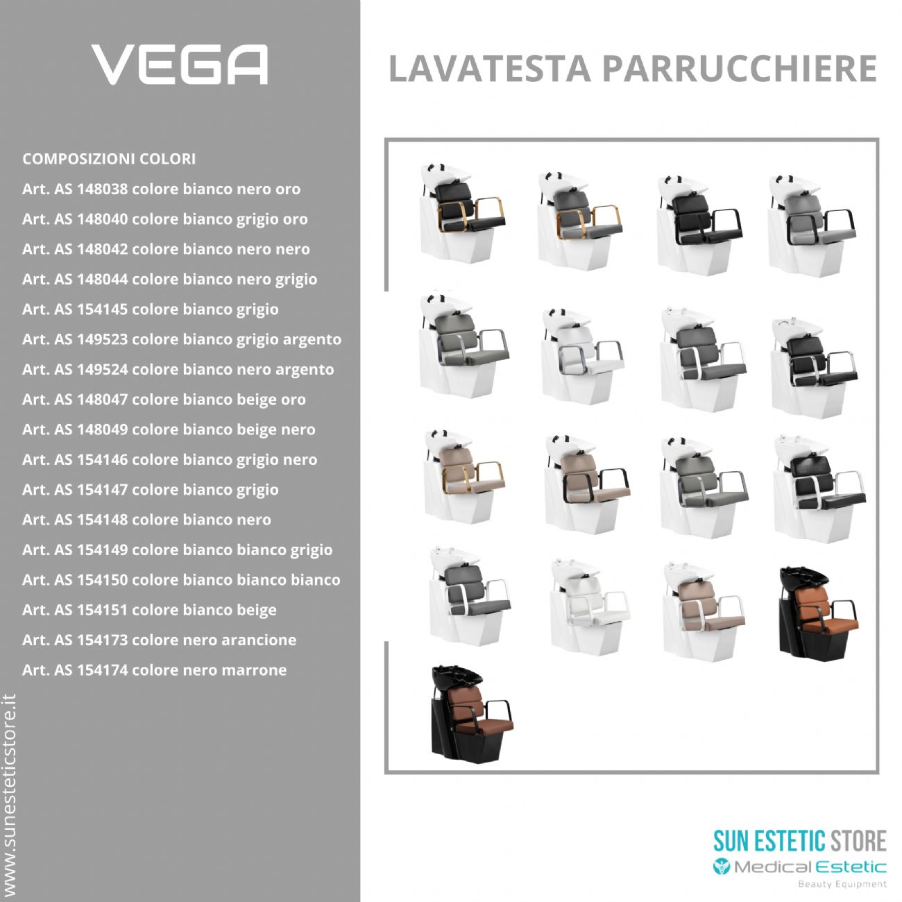Sirio lavatesta parrucchiere in vari colori
