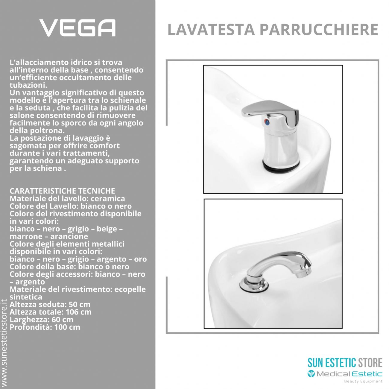 Sirio lavatesta parrucchiere in vari colori