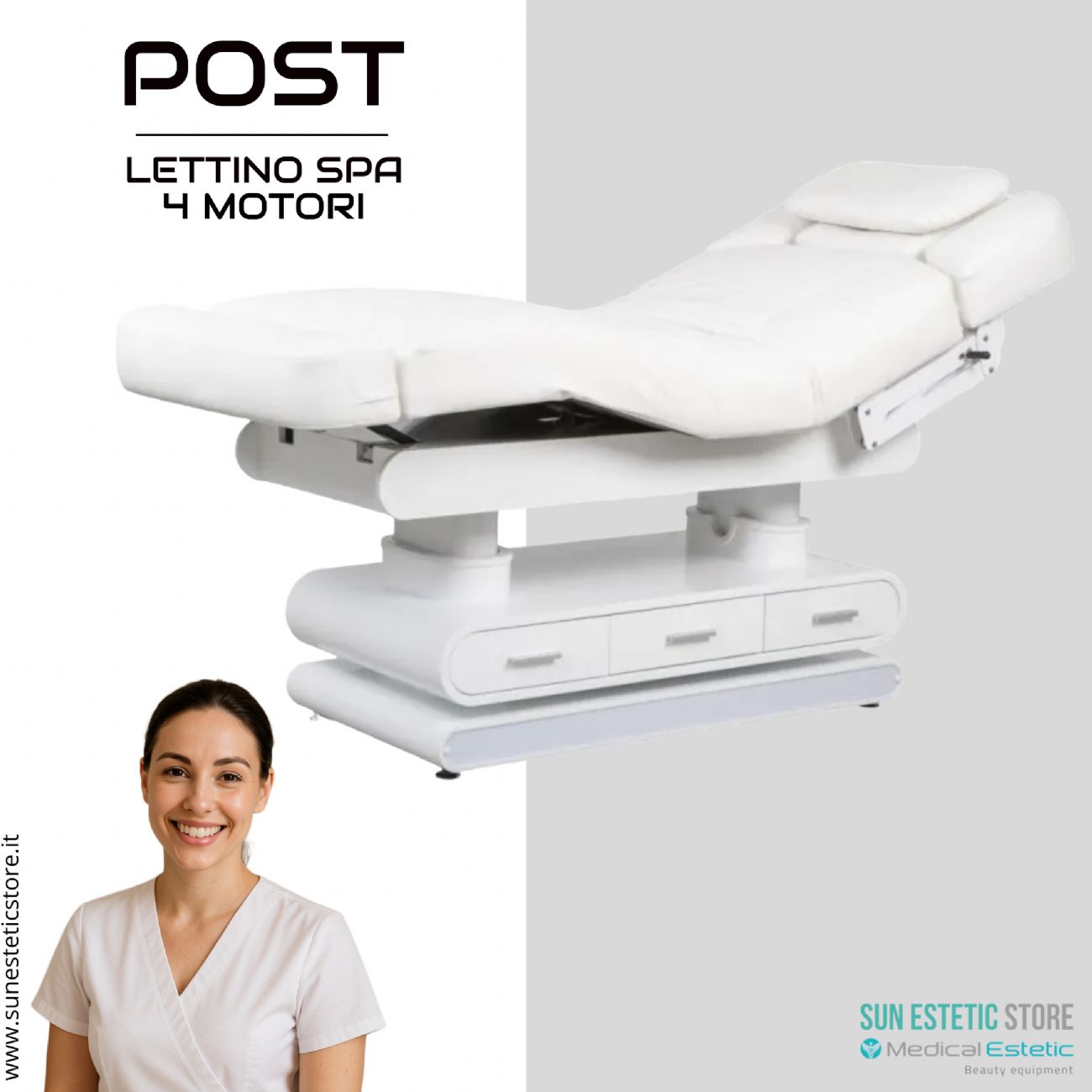 Post lettino massaggio Spa 4 motori