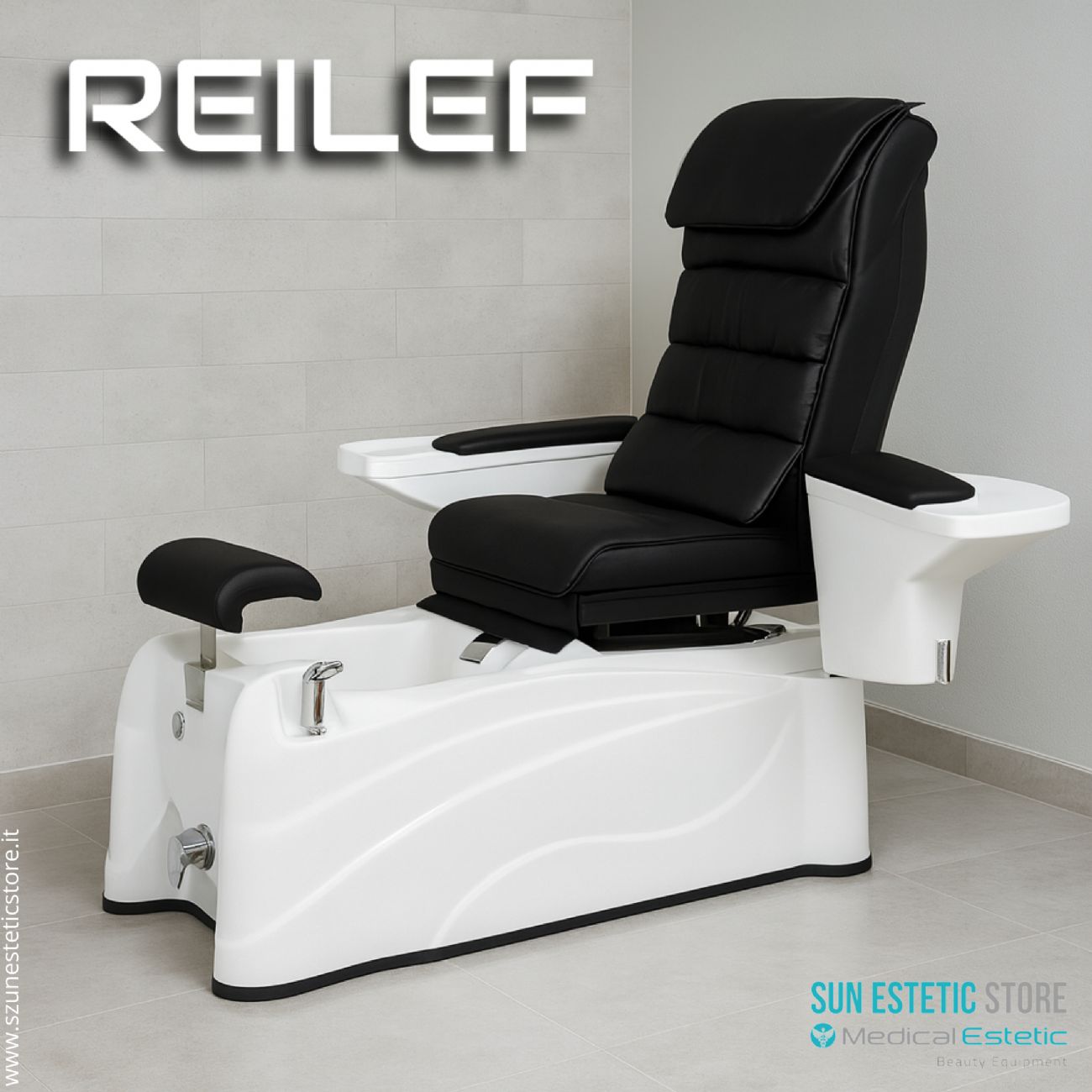 Relief poltrona pedicure spa motorizzata