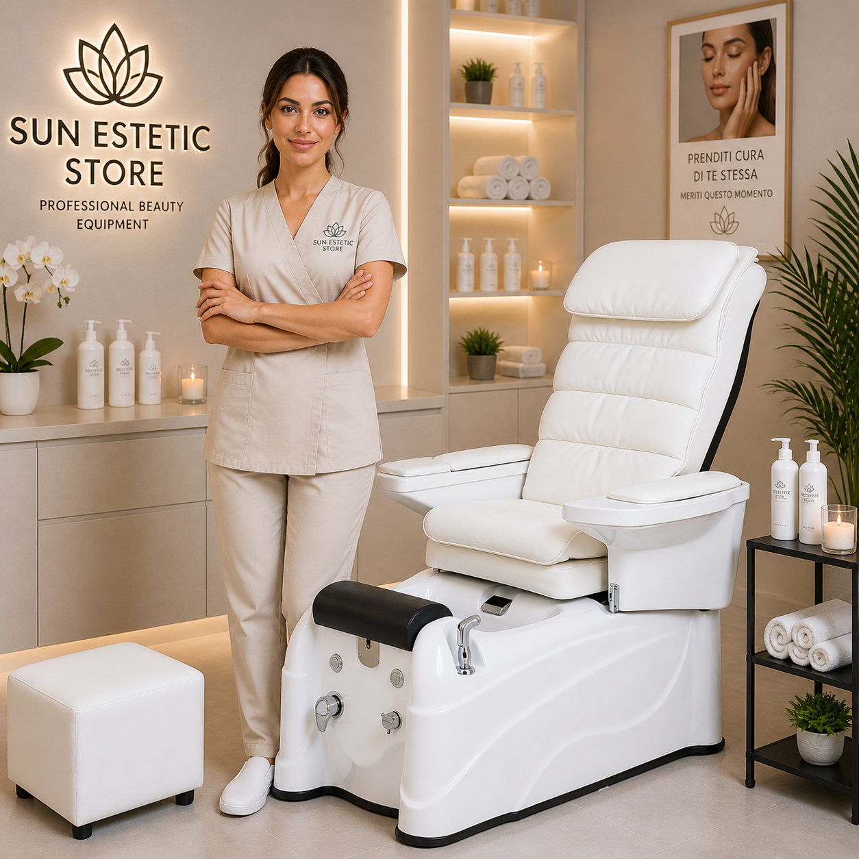 Relief poltrona pedicure spa motorizzata