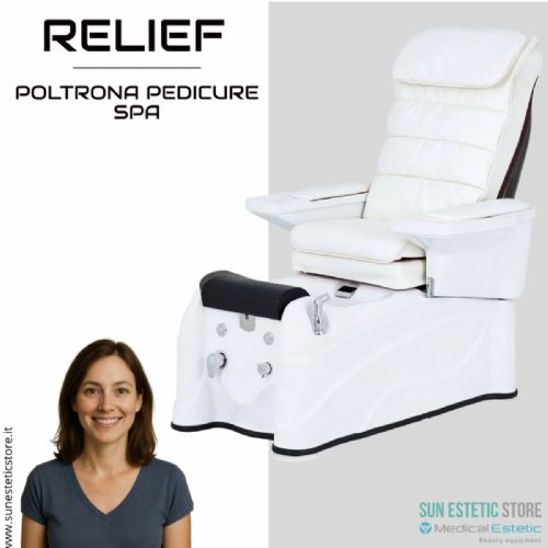 Relief poltrona pedicure spa motorizzata