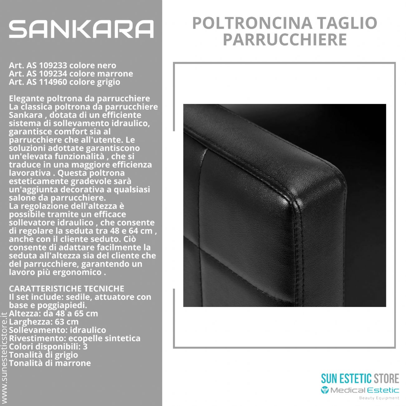 Sankara poltroncina taglio parrucchiere