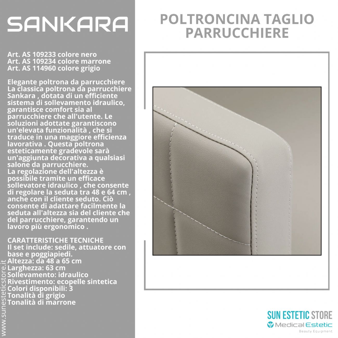 Sankara poltroncina taglio parrucchiere