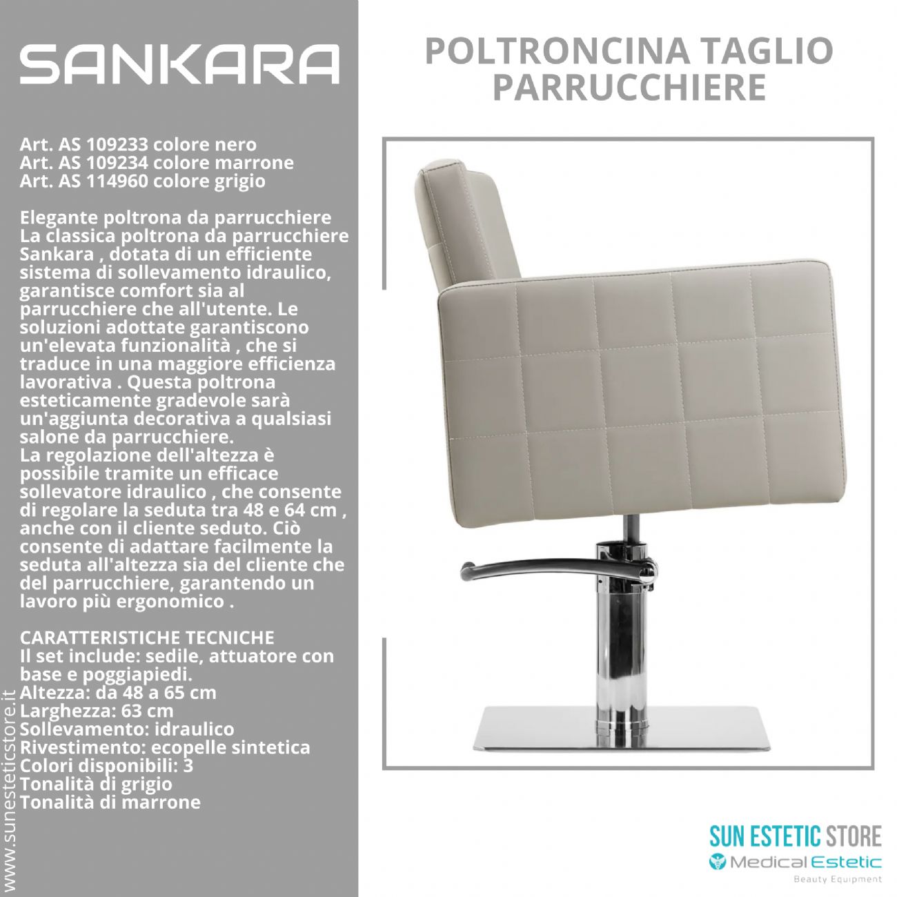 Sankara poltroncina taglio parrucchiere