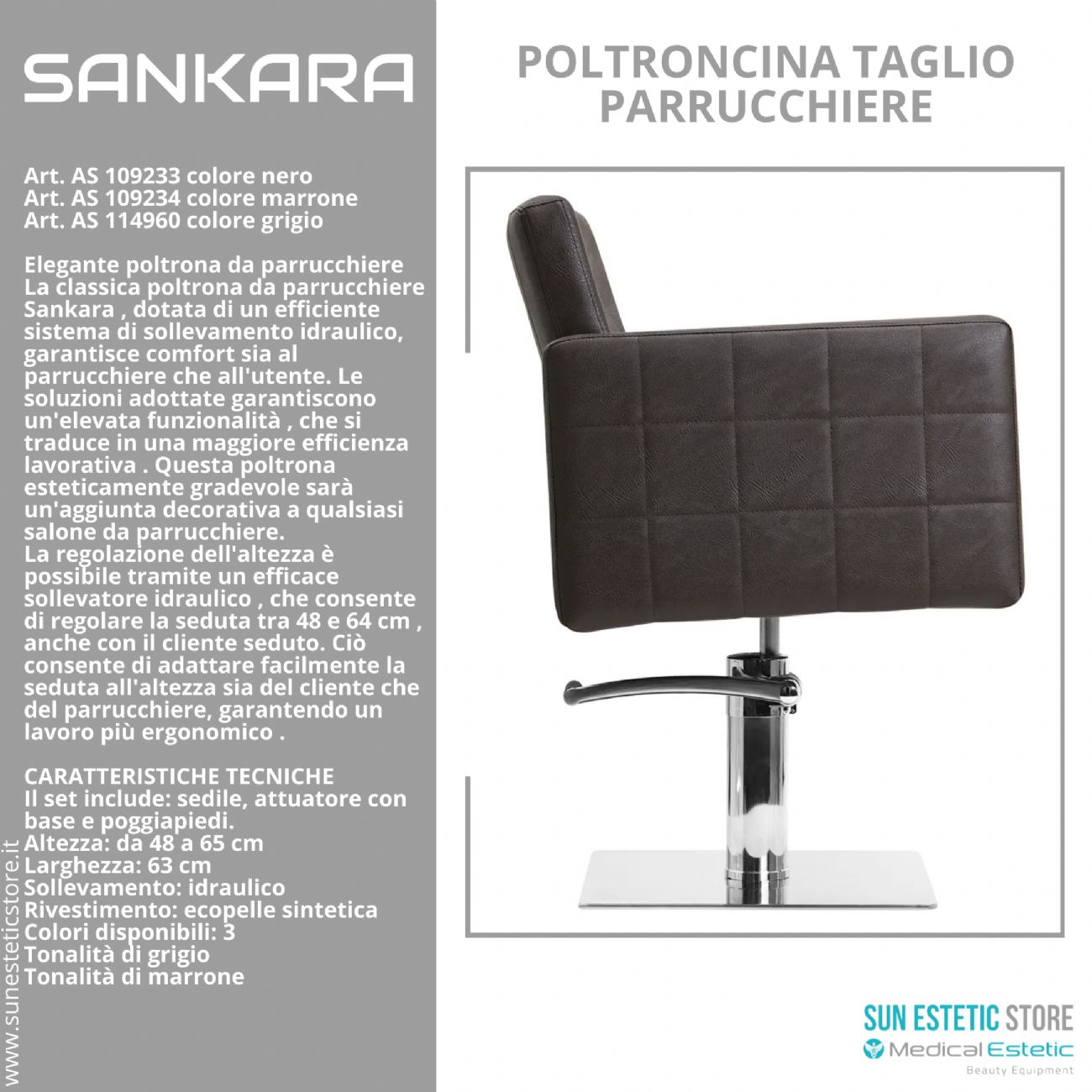 Sankara poltroncina taglio parrucchiere