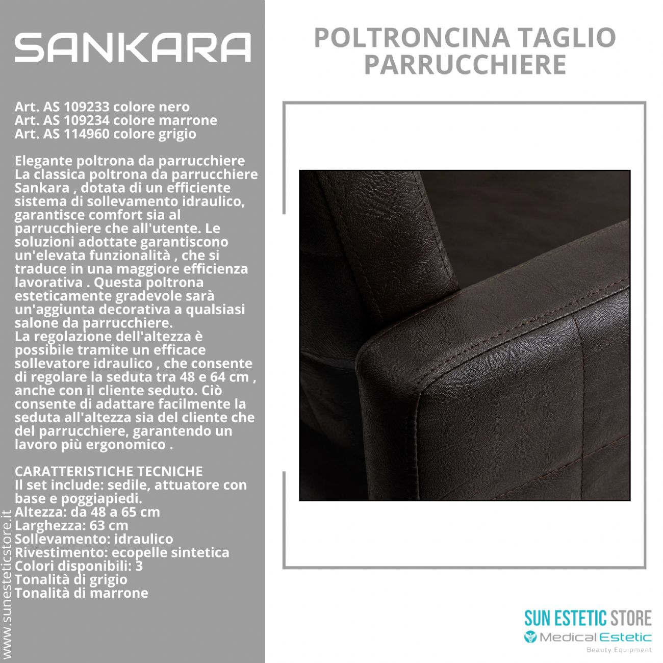 Sankara poltroncina taglio parrucchiere