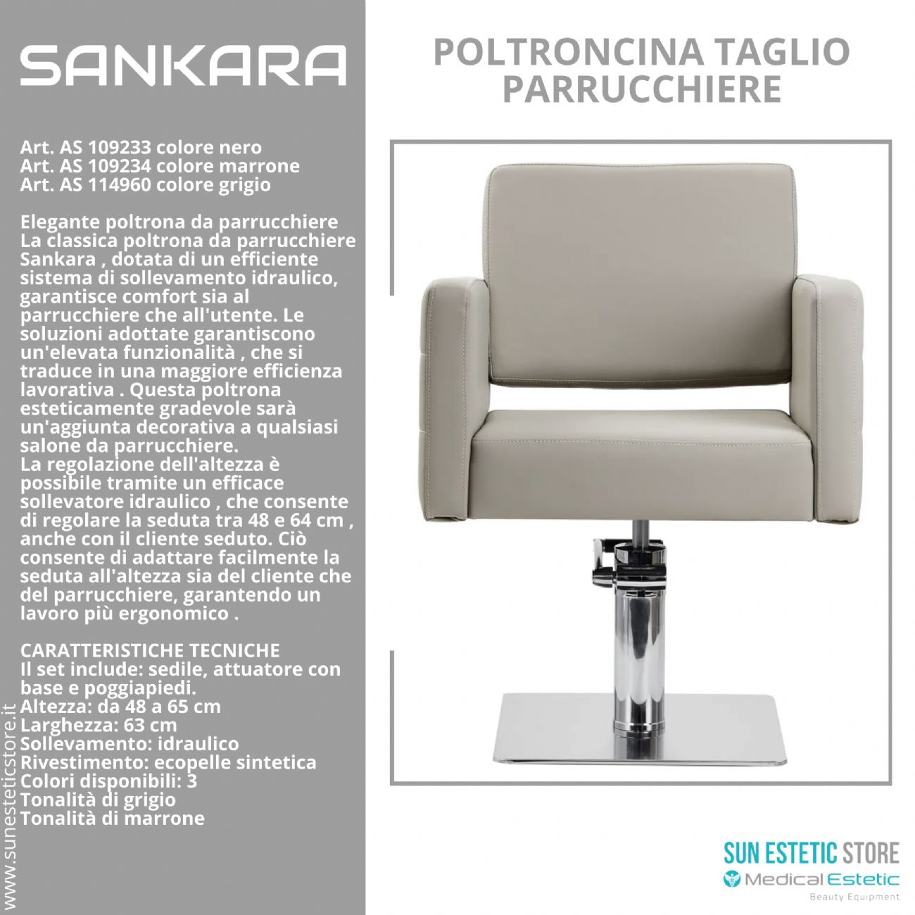 Sankara poltroncina taglio parrucchiere