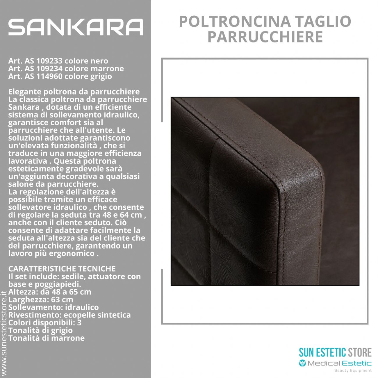 Sankara poltroncina taglio parrucchiere