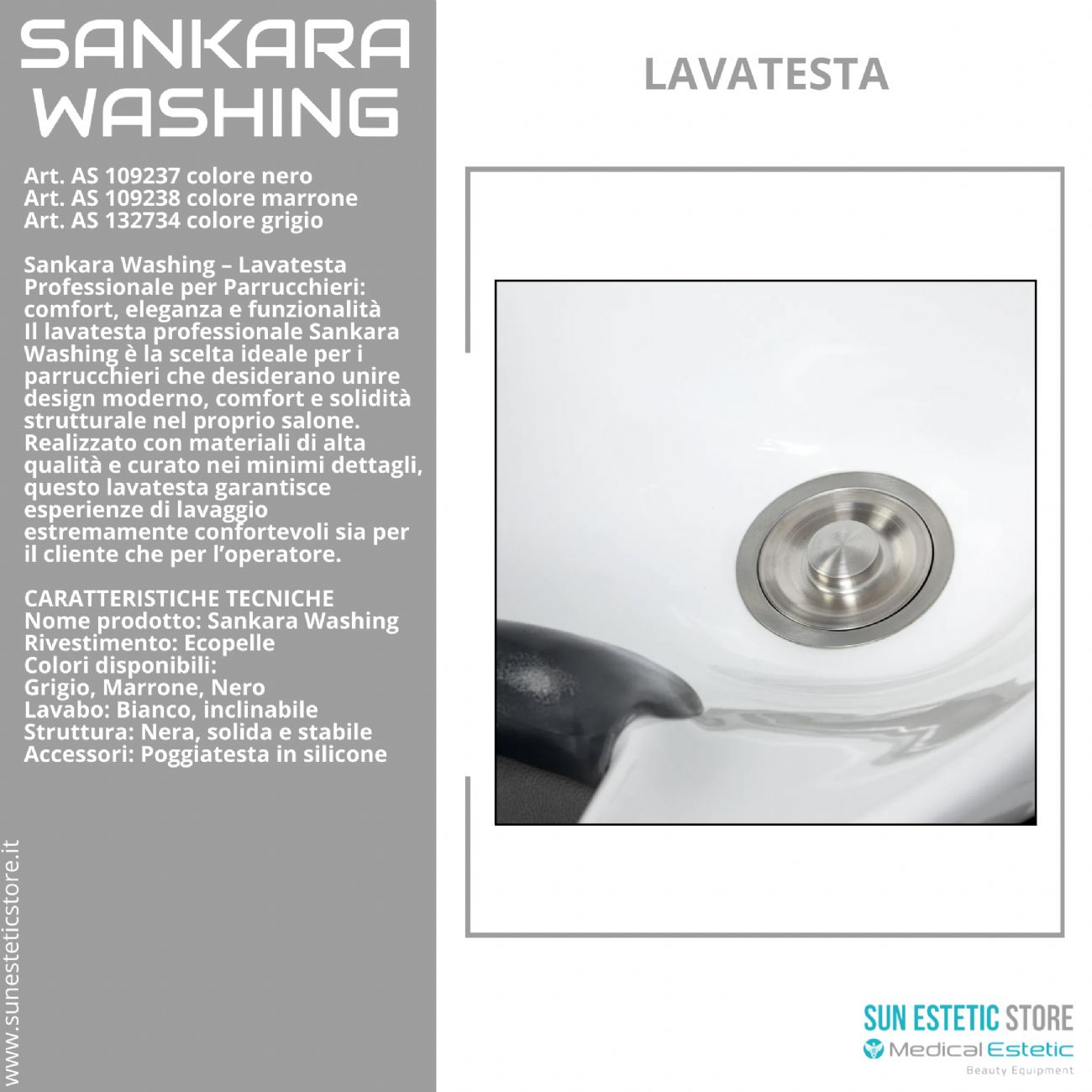 Sankara washing lavatesta parrucchiere