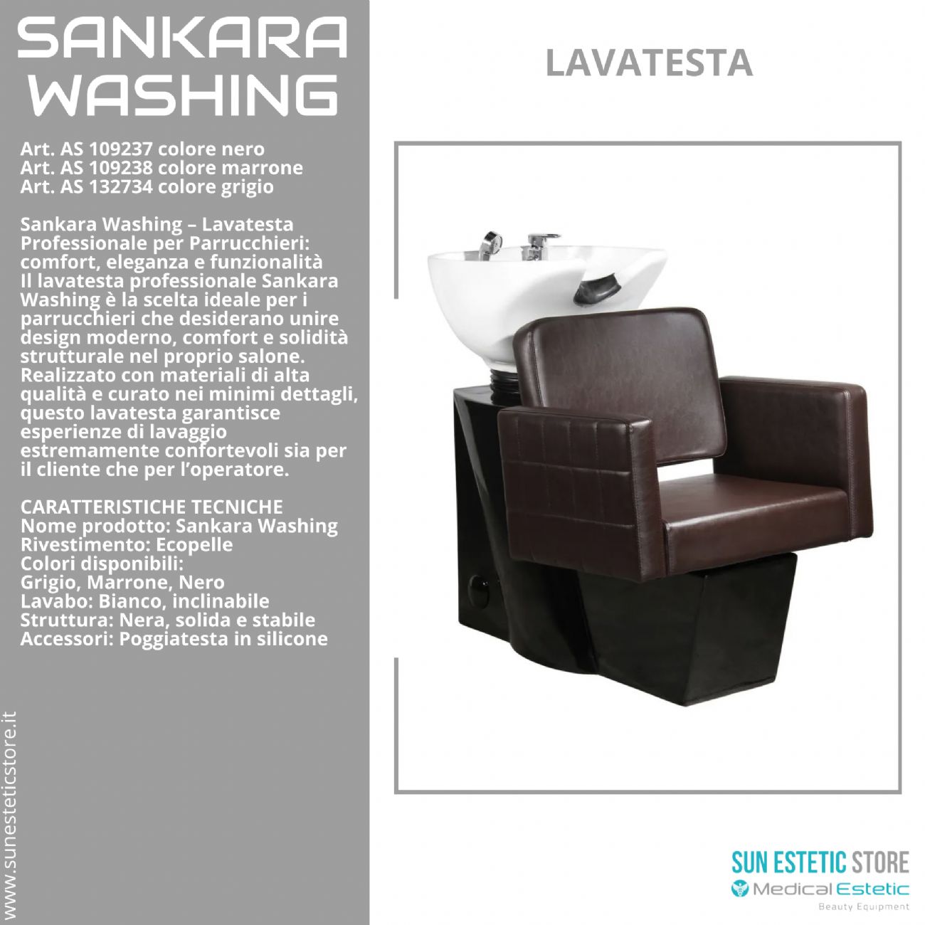 Sankara washing lavatesta parrucchiere