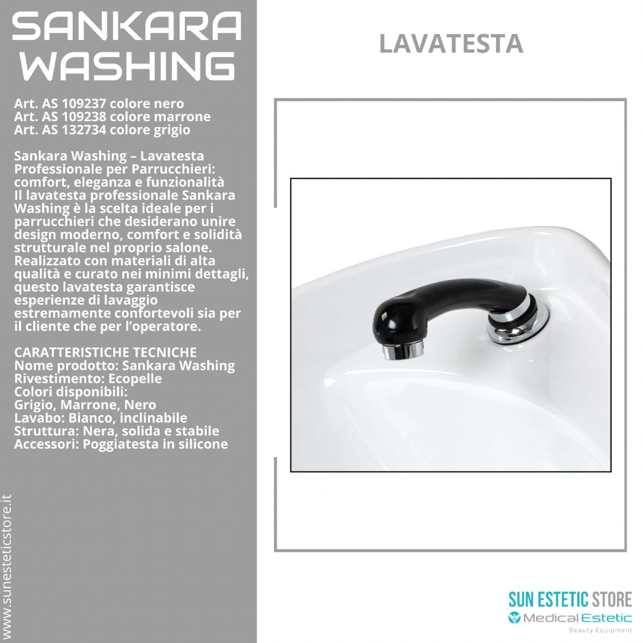 Sankara washing lavatesta parrucchiere