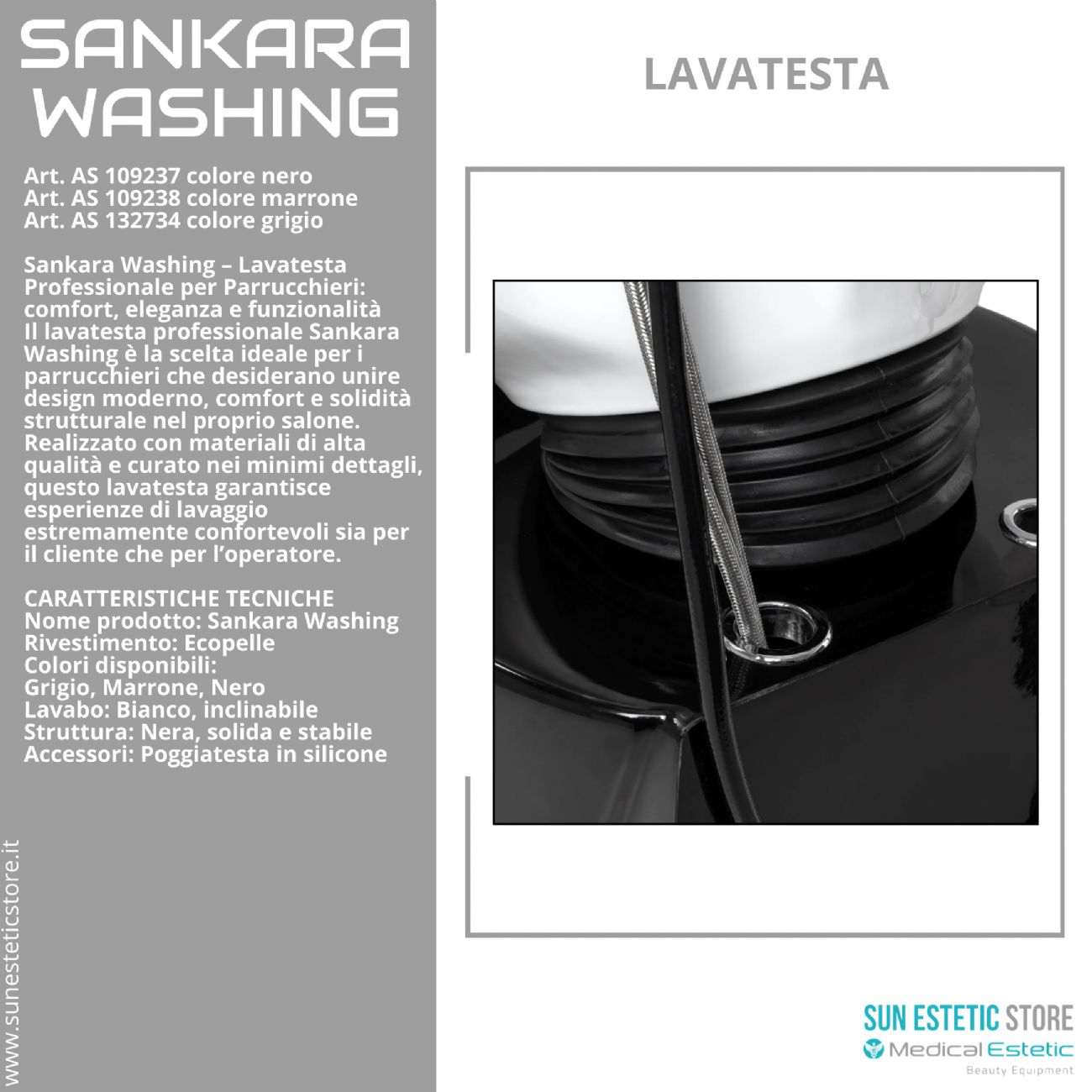 Sankara washing lavatesta parrucchiere