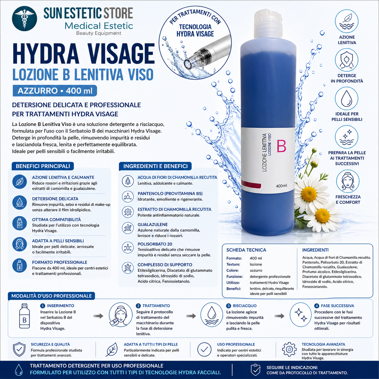 Hydra Visage B lozione viso - Azzurro