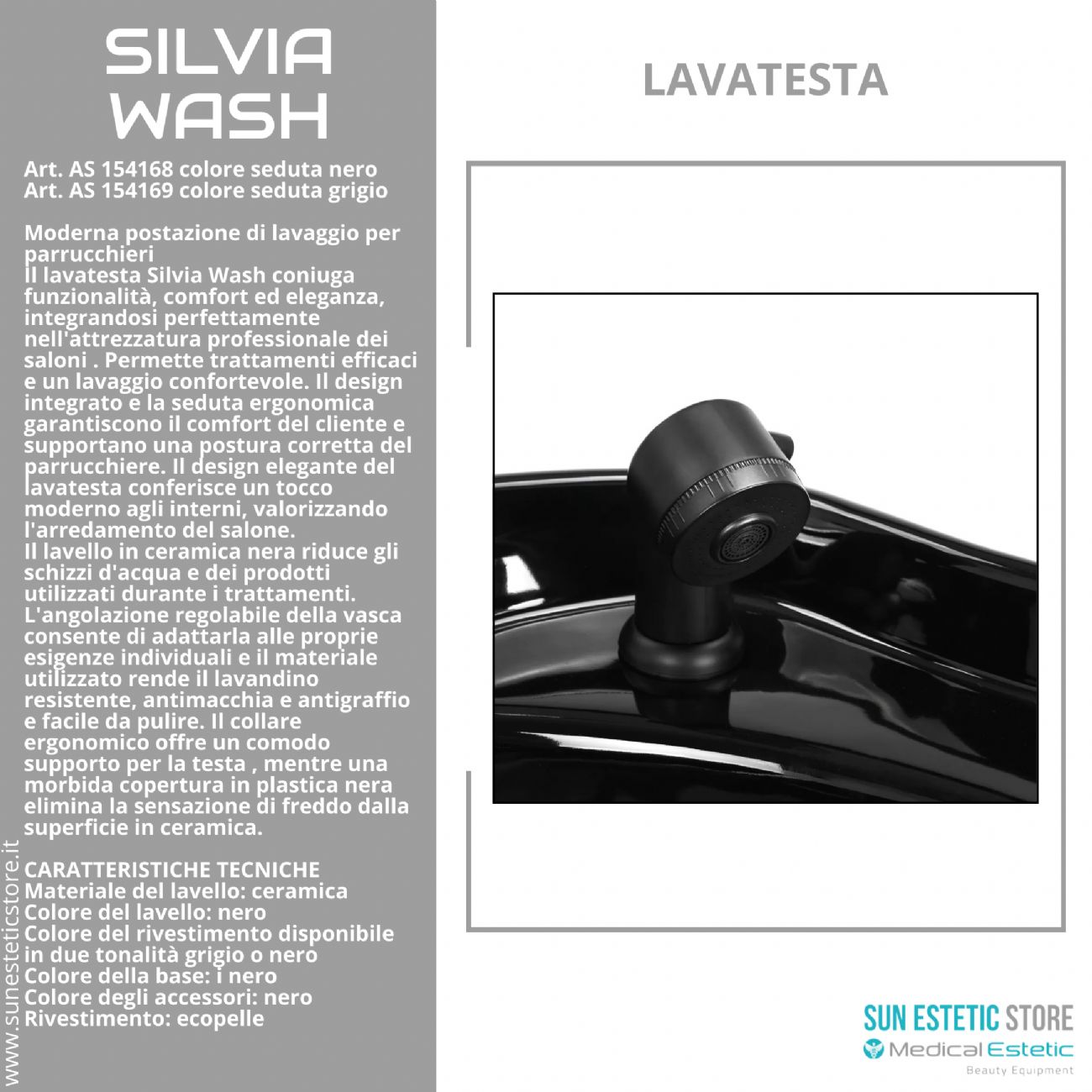 Silvia Wash lavatesta dal design moderno