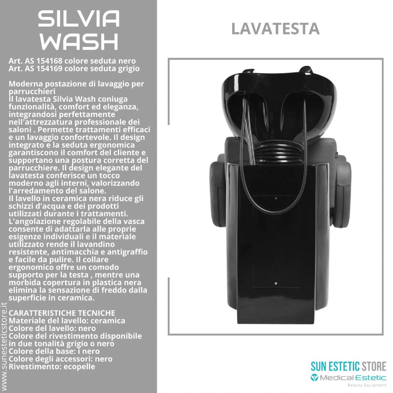 Silvia Wash lavatesta dal design moderno