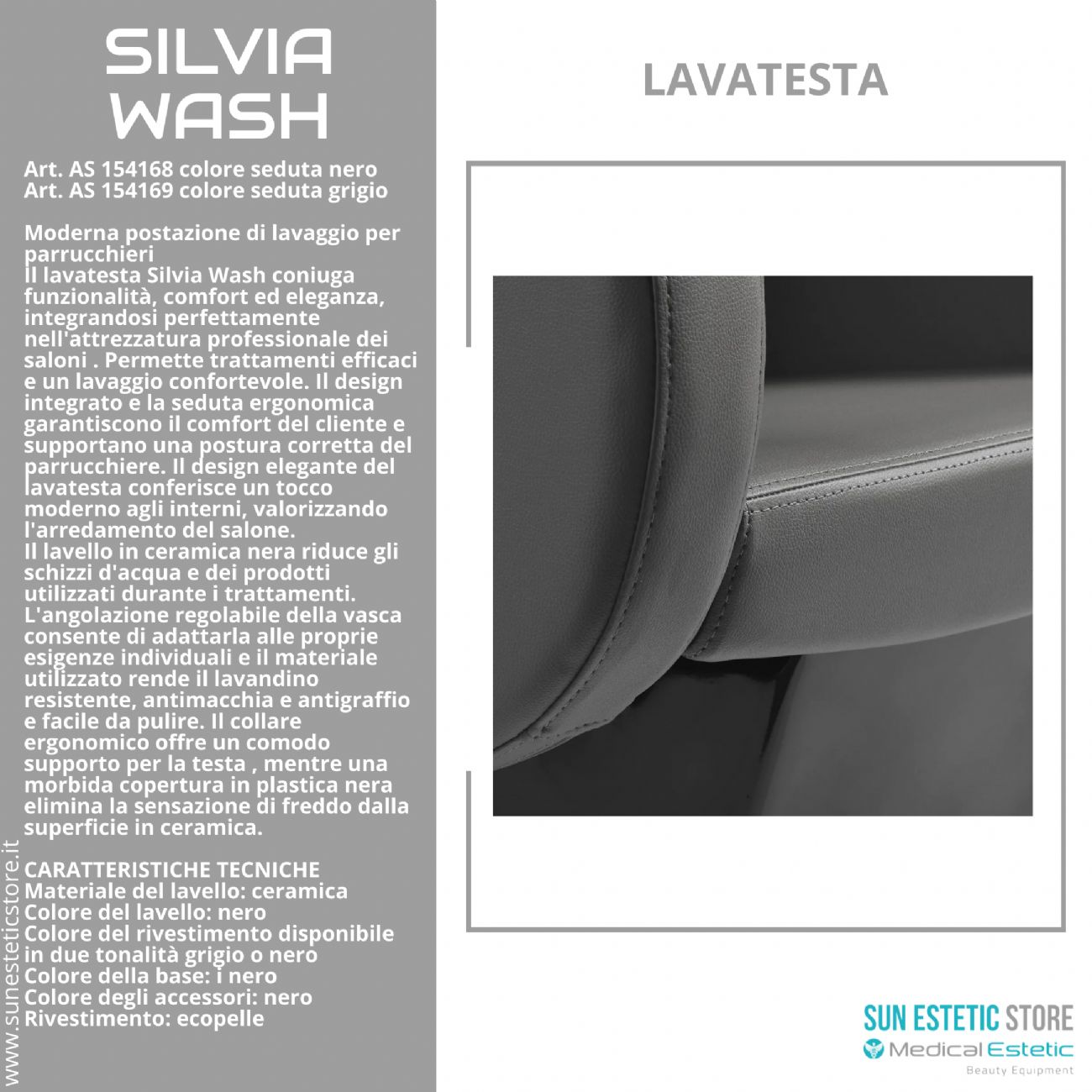 Silvia Wash lavatesta dal design moderno