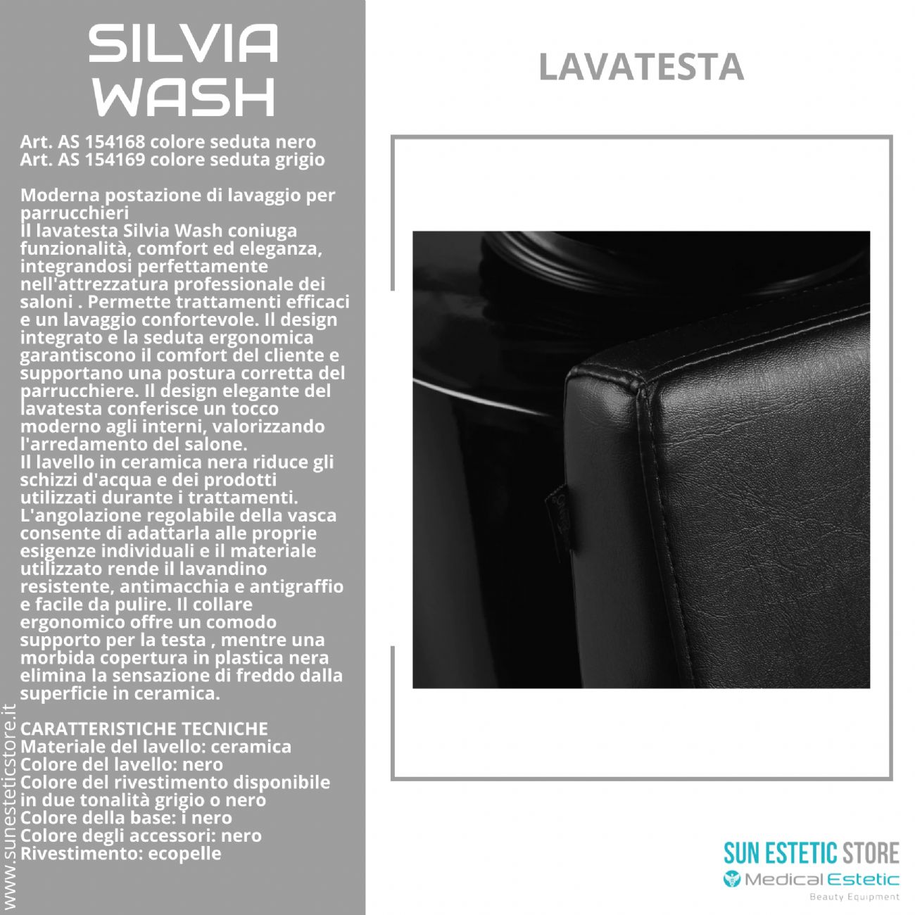 Silvia Wash lavatesta dal design moderno