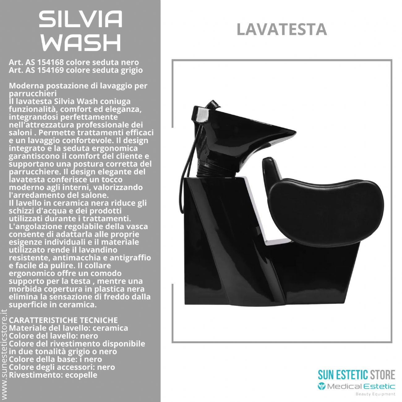 Silvia Wash lavatesta dal design moderno