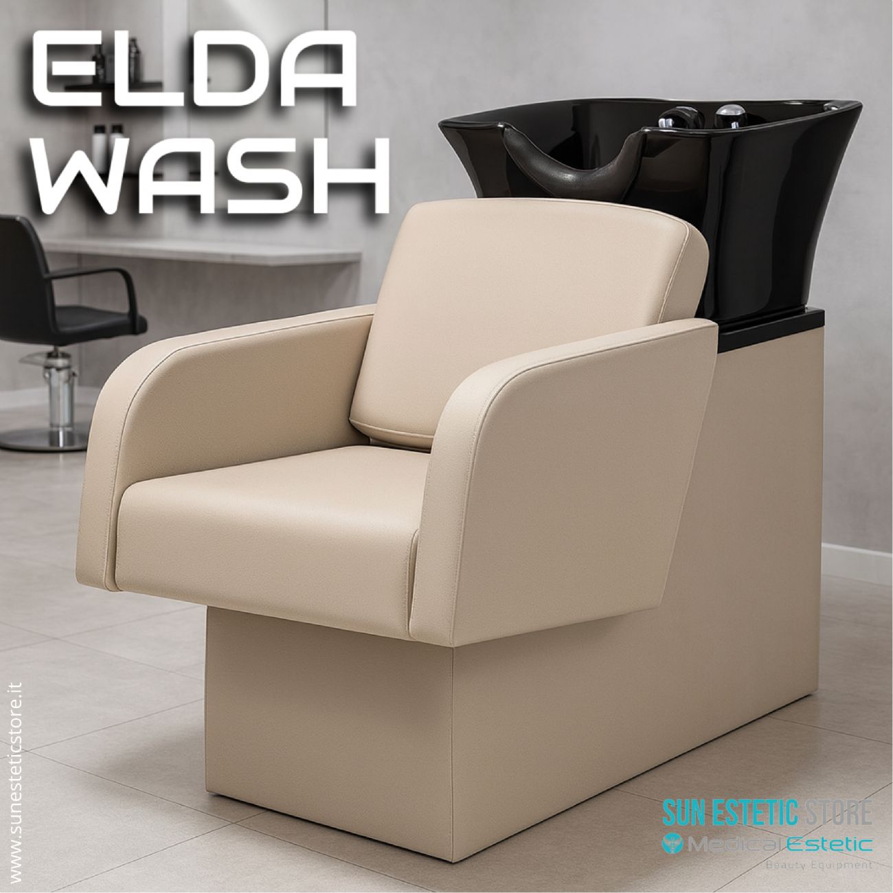 Elda Wash poltrona lavatesta dal design moderno