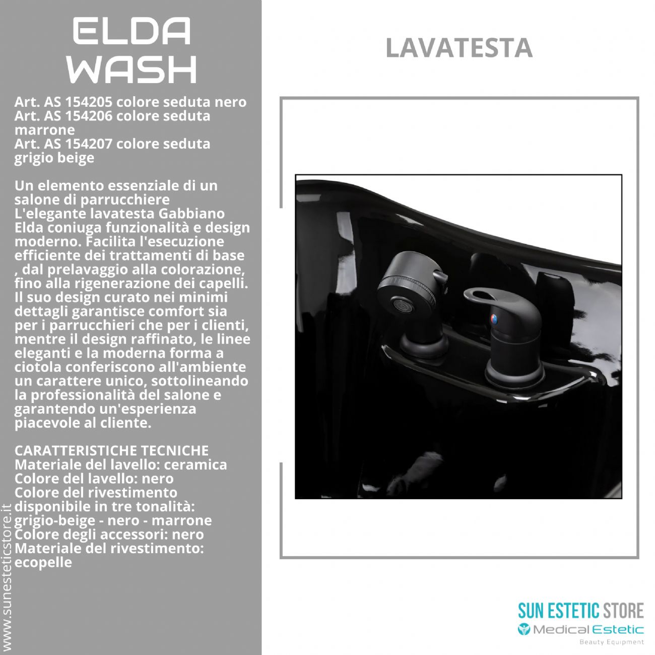 Elda Wash poltrona lavatesta dal design moderno