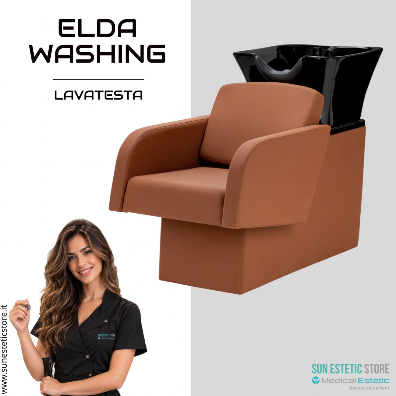 Elda Wash poltrona lavatesta dal design moderno
