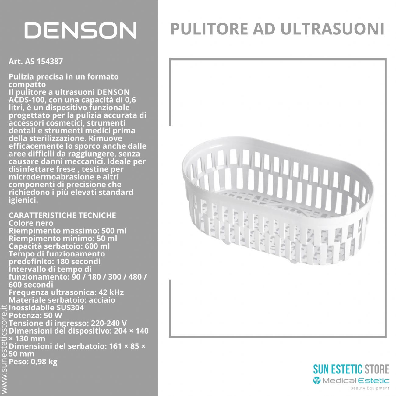 Denson pulitore ad ultrasuoni strumenti