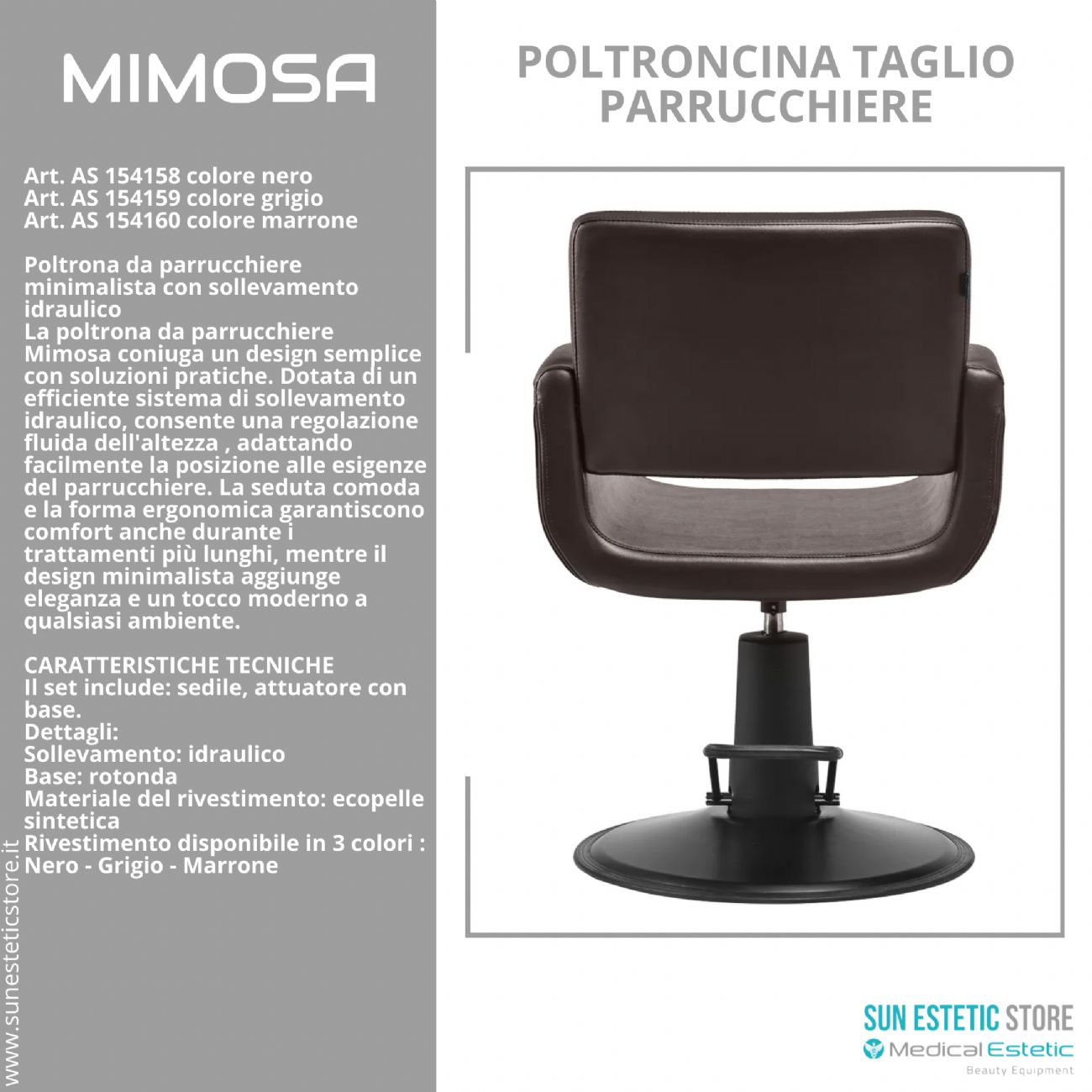 Mimosa poltroncina taglio parrucchiere