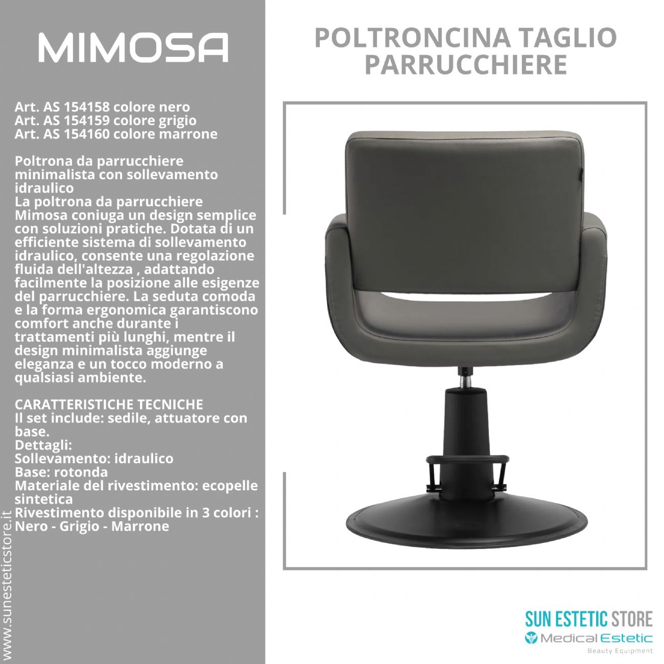 Mimosa poltroncina taglio parrucchiere