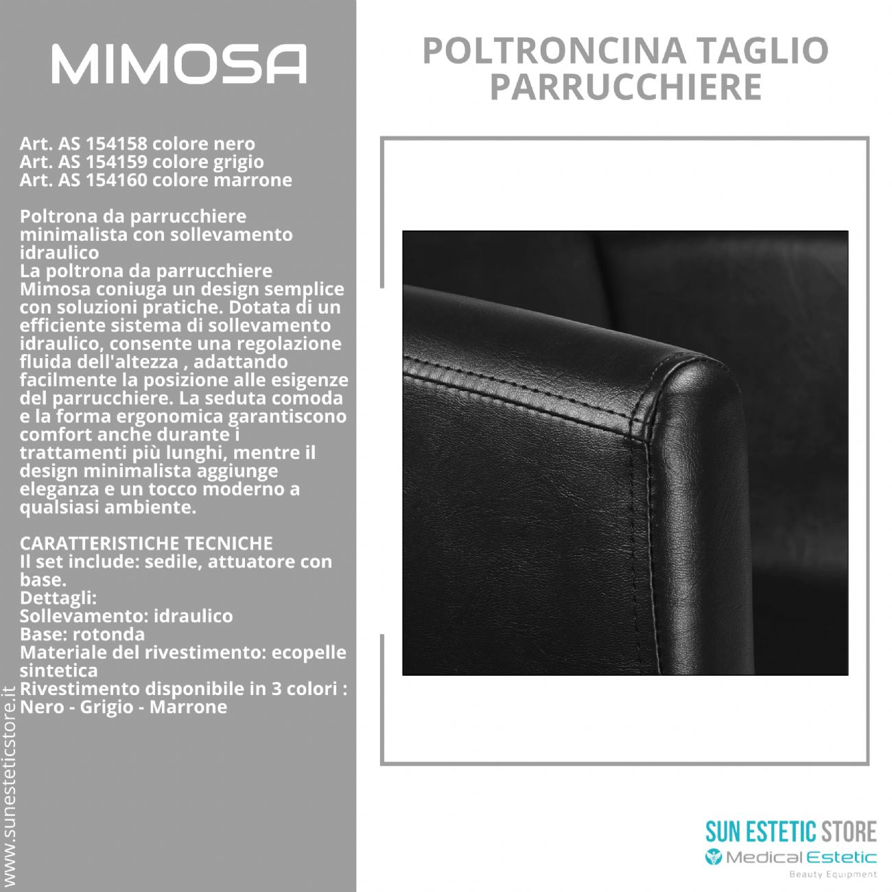 Mimosa poltroncina taglio parrucchiere