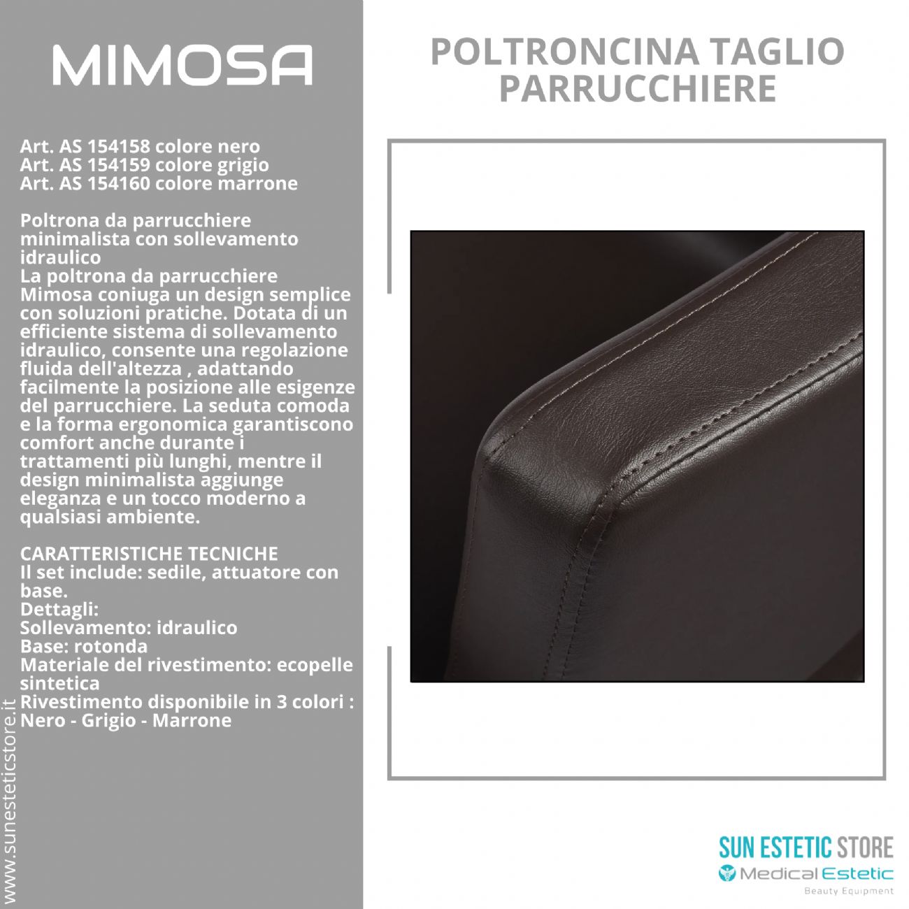 Mimosa poltroncina taglio parrucchiere