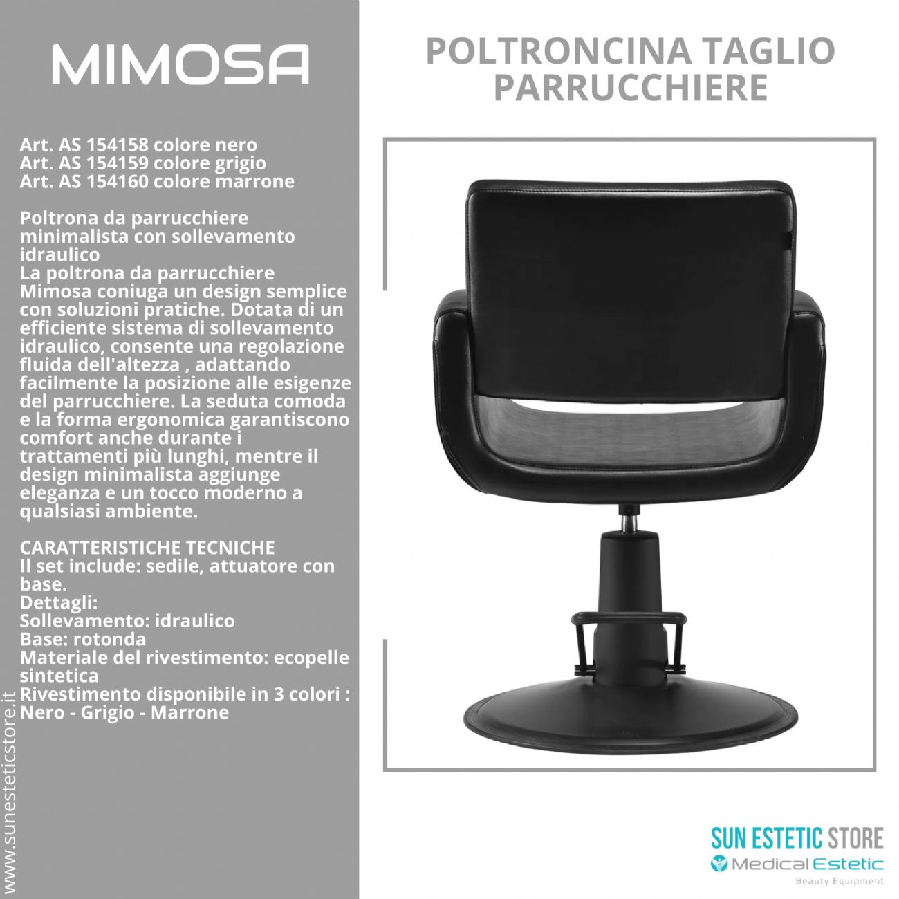 Mimosa poltroncina taglio parrucchiere